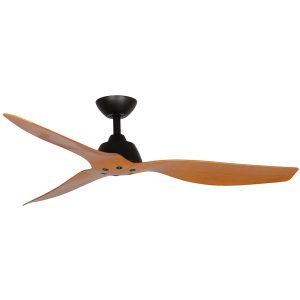 Malibu 52" DC Ceiling Fan Matt Black With Bamboo - MMF133MBR