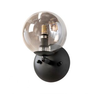 Pasadena 1 Light Wall Light Black - PASADENA-A1 BLK