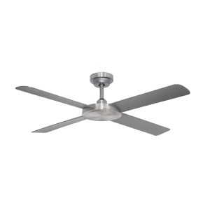 Pinnacle 52" DC Ceiling Fan Brushed Aluminium With Brushed Silver Blades - DCP202