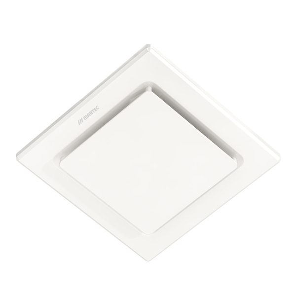 Saturn Small Square Bathroom Exhaust Fan With Flex & Plug - MXFSS20W