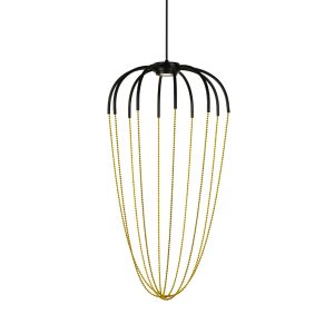 Tara 5W LED Pendant Large Black & Gold / Warm White - TARA LG