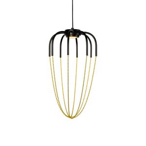 Tara 5W LED Pendant Small Black & Gold / Warm White - TARA SM