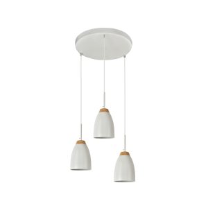 Watchman 3 Light Round Pendant White - WATCHMAN 3RND WH