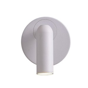 Bean 3W LED Wall Light with Switch White / Warm White - BEAN ROUND WH