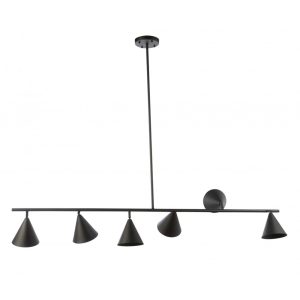 Capucio 6 Light Pendant Black - CAPUCIO-6L BLACK