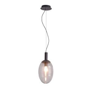 Global 1 Light Pendant Small Grey - GLOBAL S GREY