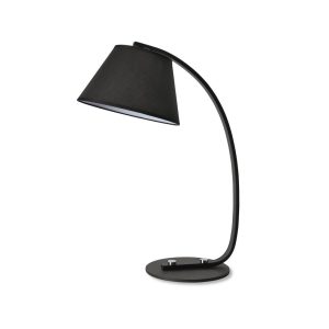 Ancient 1 Light Curved Table Lamp Black - ML725 T BK