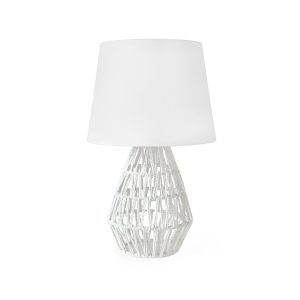 Rope 1 Light Table Lamp Small White - ML806 STL