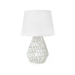 Rope 1 Light Table Lamp Large White - ML806 LTL