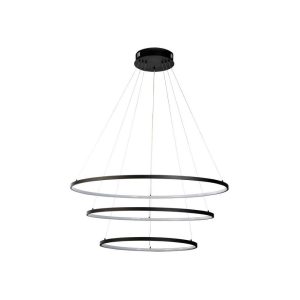 Ring Circle Design 120W LED Pendant Black / Warm White - MYFAIR-3/100