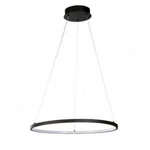 Ring Circle Design 30W LED Pendant Black / Warm White - MYFAIR-60