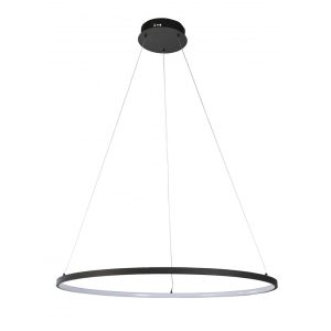 Ring Circle Design 40W LED Pendant Black / Warm White - MYFAIR-80