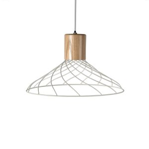 Renong 1 Light Pendant Large White - RENONG L WH