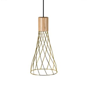 Renong 1 Light Pendant Medium Gold - RENONG M GD