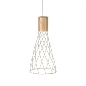 Renong 1 Light Pendant Medium White - RENONG M WH