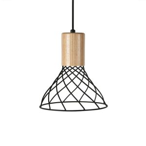 Renong 1 Light Pendant Small Black - RENONG S BK