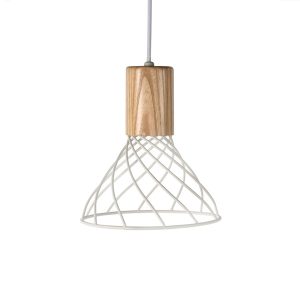 Renong 1 Light Pendant Small White - RENONG S WH