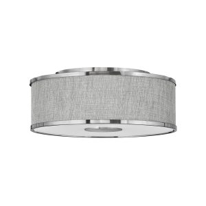 Halo Medium Semi Flush Heather Gray / Brushed Nickel - U/HK/HALO42007BN