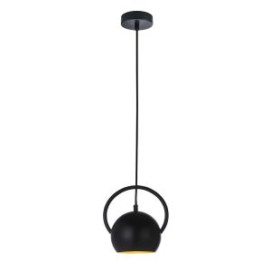 Bella 1 Light Pendant Matt Black - BELLA2