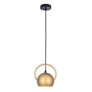 Bella 1 Light Pendant Matt Gold - BELLA3