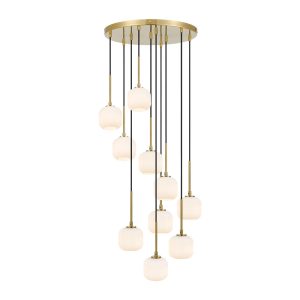 Bobo 10 Light 30W LED Pendant Antique Gold / Warm White - BOBO PE10-AGOM