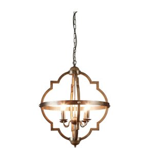 Hyatt 4 Linght Pendant Medium Grey Iron - ELZR74304