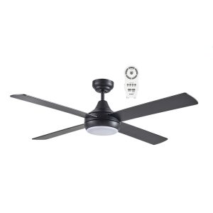 Link 48" DC Ceiling Fan With 15W LED & Remote Control Matt Black / Tri-Colour - FSLDC1243MR