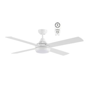 Link 48" DC Ceiling Fan With 15W LED & Remote Control White / Tri-Colour - FSLDC1243WR