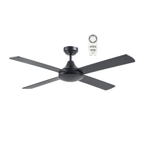 Link 48" DC Ceiling Fan With Remote Control Matt Black - FSLDC124MR