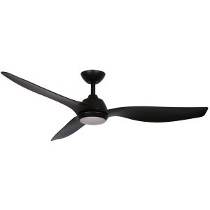 Malibu 52" DC Ceiling Fan With 15W LED & Remote Control Matt Black / Tri-Colour - MMF1333MMR