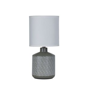 Celia 1 Light Table Lamp Grey - OL90117GY