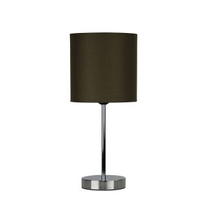 Zola 1 Light Table Lamp Chrome / Taupe - OL90120TP