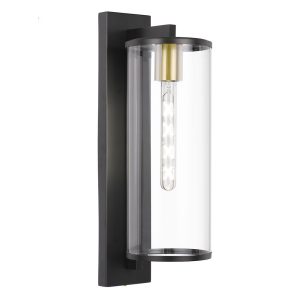 Perova 1 Light Wall Light Small Black - PEROVA EX40-BK