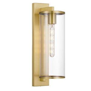 Perova 1 Light Wall Light Small Brass - PEROVA EX40-BRS