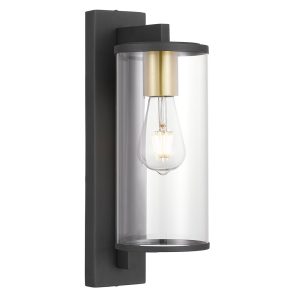 Perova 1 Light Wall Light Large Black - PEROVA EX50-BK