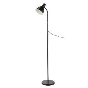 Pluto 1 Light Floor Lamp Black - PLUTO-F/L-BLK