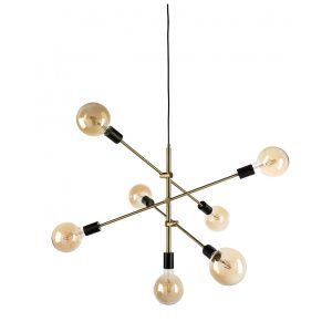 Radiant 7 Light Geometric Pendant Gold - RADIANT-7 GOLD