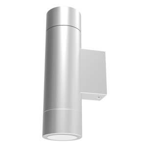 New Bondi 8W 240V Up & Down LED Wall Pillar Light Anodised Silver / Tri-Colour - SL7222TC/AN