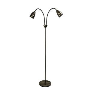 Stan 2 Light Floor Lamp Antique Brass - SL98822AB