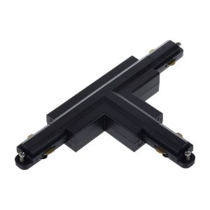 Track Single Circuit 3 Wire T-Piece Right Connector Black - TRK1BLCON4R2