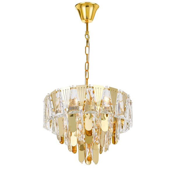 Valerie 5 Light Pendant Gold - VALERIE PE40-GD