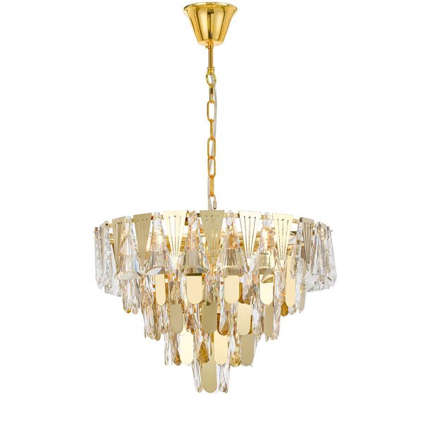 Valerie 7 Light Pendant Gold - VALERIE PE50-GD