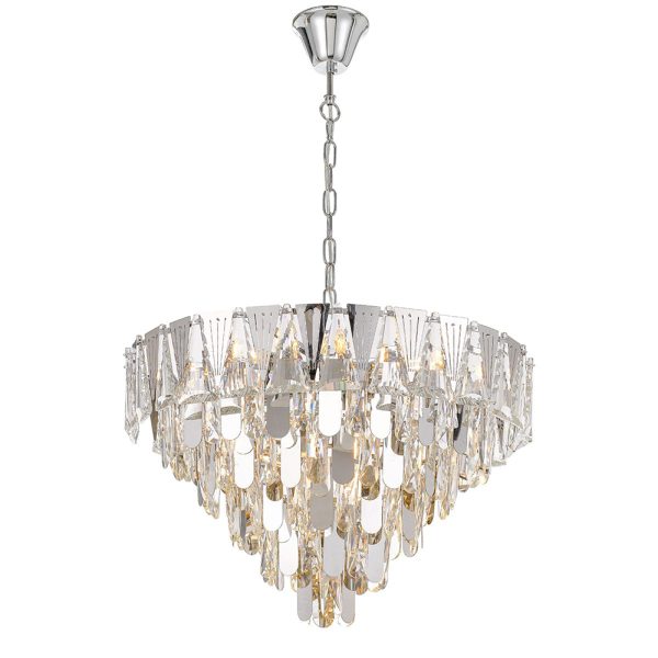 Valerie 10 Light Pendant Chrome - VALERIE PE60-CH