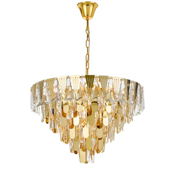 Valerie 10 Light Pendant Gold - VALERIE PE60-GD