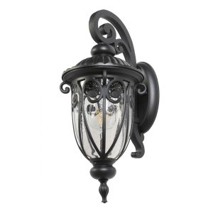 Venek Downward Wall Light Black - VENEK-1