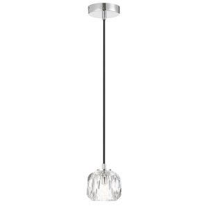 Zaha 1 Light 3W LED Pendant Chrome / Warm White  - ZAHA PE01-CHCR