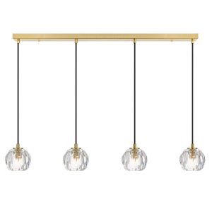 Zaha 4 Light 12W LED Pendant Antique Gold / Warm White  - ZAHA PE04-AGCR