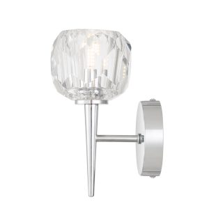 Zaha 1 Light 3W LED Wall Light Chrome / Warm White  - ZAHA WB1-CHCR