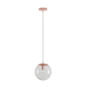 Bubble-200 Clear Glass Pendant Rose Gold - 31454