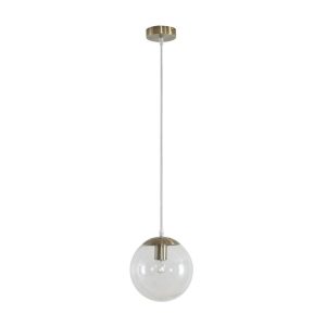 Bubble-200 Clear Glass Pendant Antique Brass - 31456